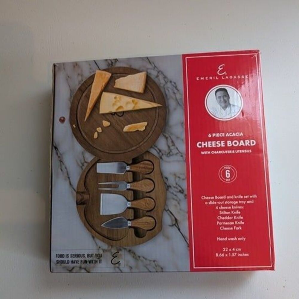 Emeril Lagasse 6-piece Acacia Cheese Board